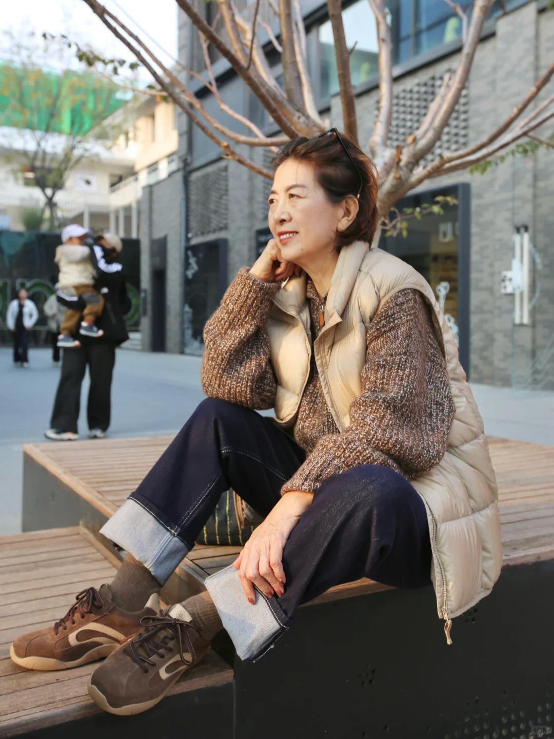 北方老年博主初冬实用羽绒服休闲穿搭