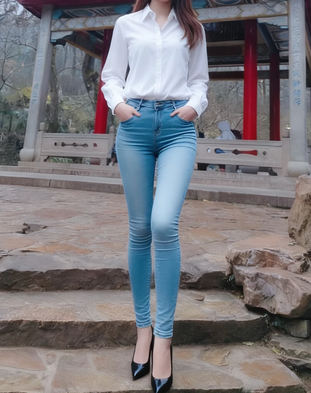 长沙·宠粉 | 白衬衣+牛仔裤+高跟鞋=清爽感