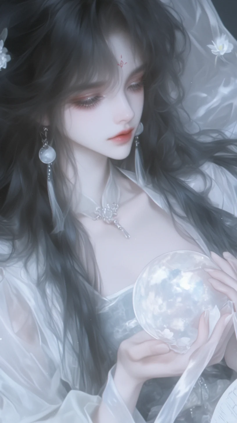 mj自跑图——“水晶球”系列(朦胧女图)