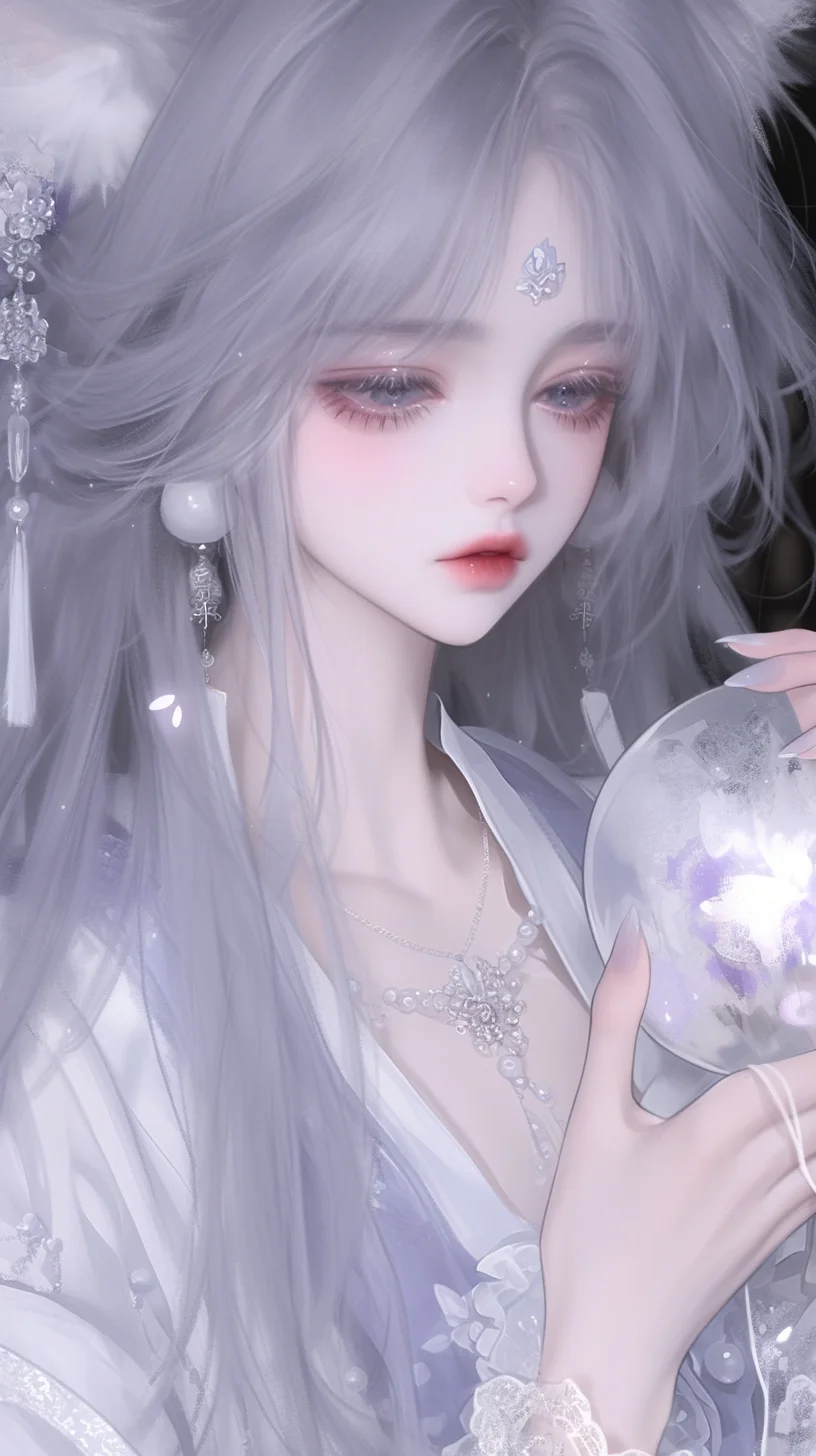 mj自跑图——“水晶球”系列(朦胧女图)