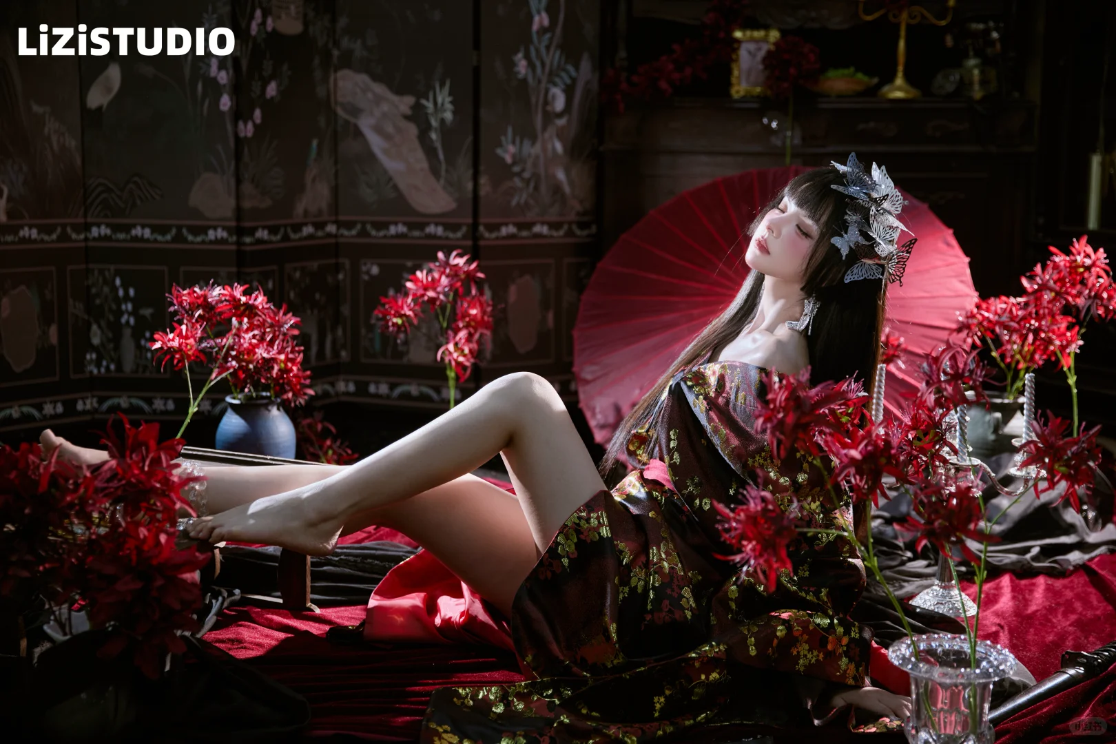 恶女花魁🖤绽放的彼岸花🥀|苏州和服写真