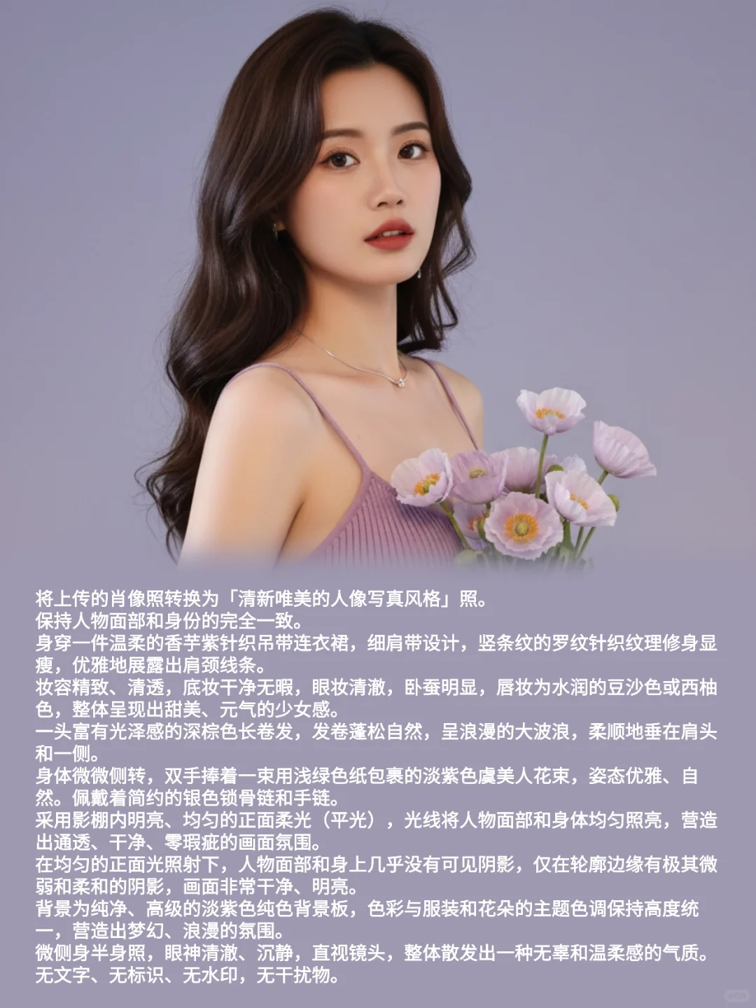 0元挑战100套个人写真清新唯美风附原创口令