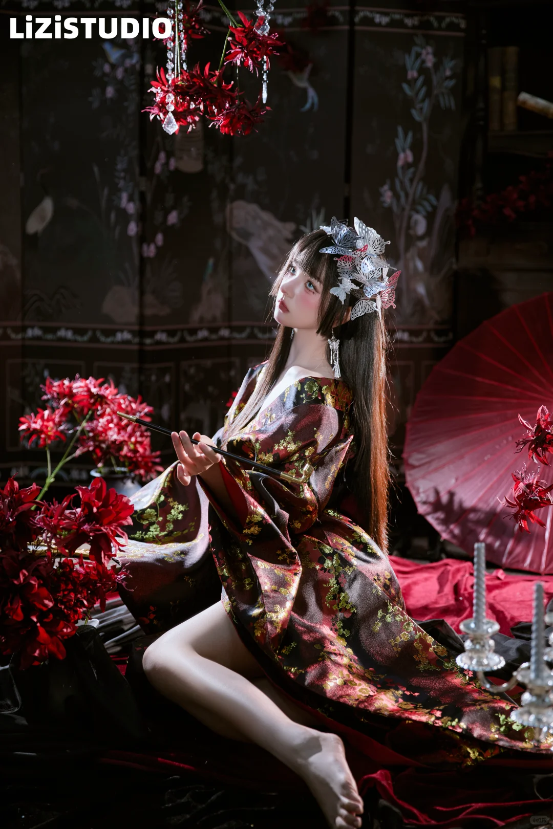 恶女花魁🖤绽放的彼岸花🥀|苏州和服写真