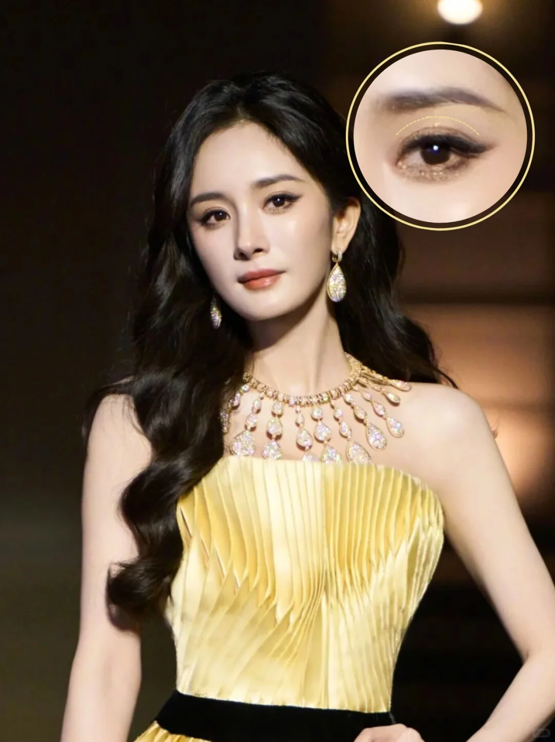 杨幂的眼型线条流畅度，我直接慕了！