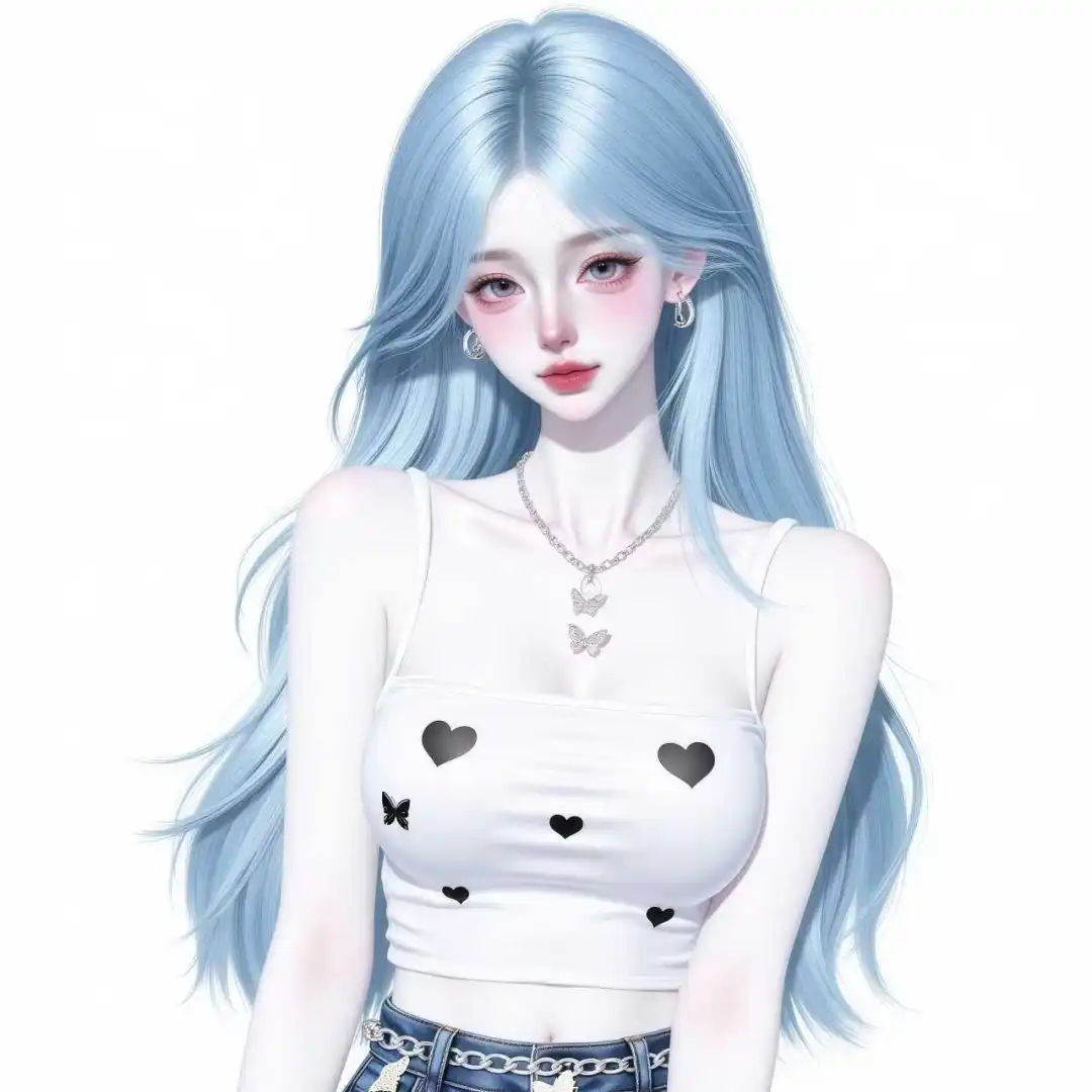 女生头像｜蓝色系