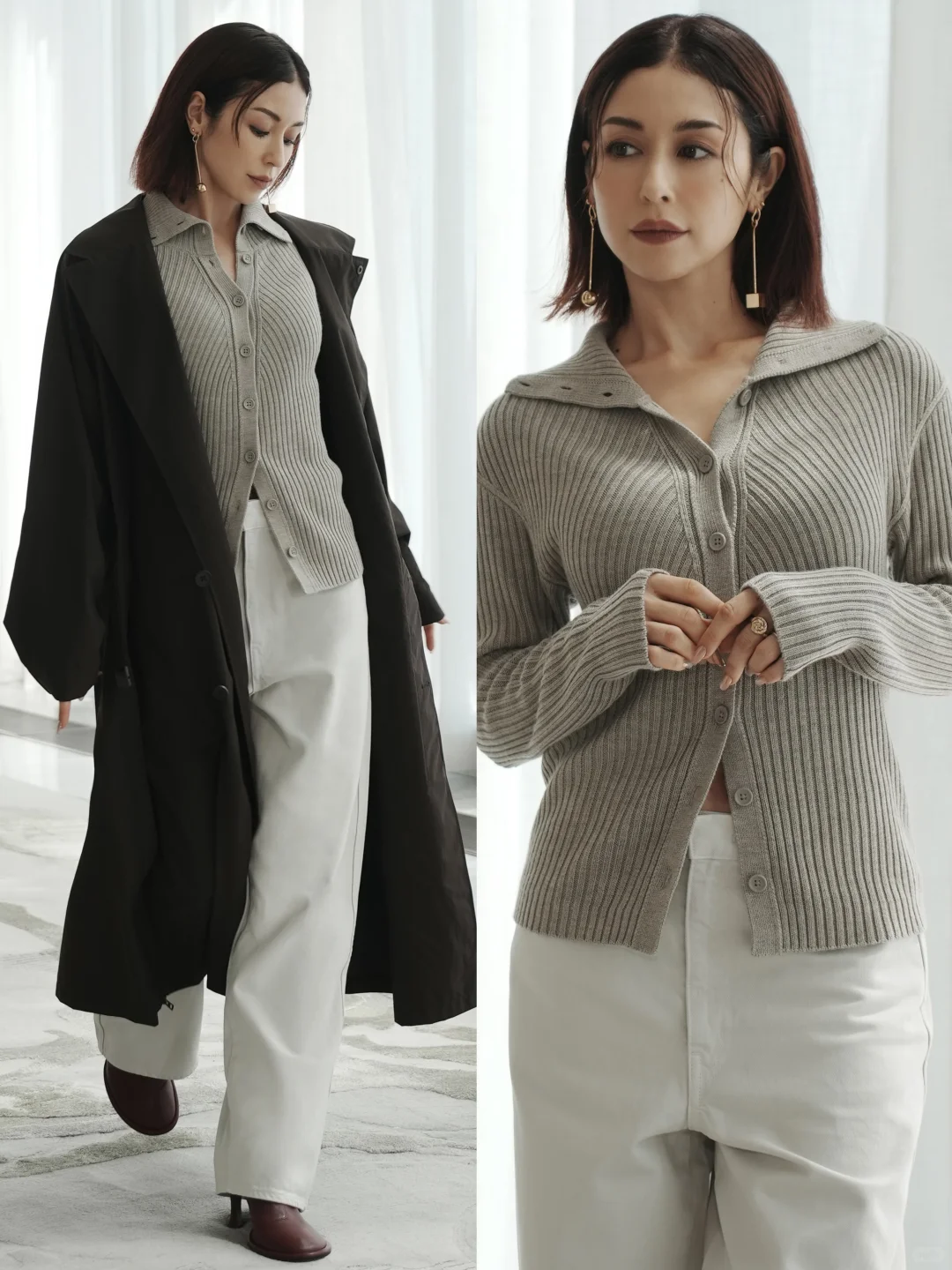 感谢女明星们🙏冬日职场穿搭有了新模板！