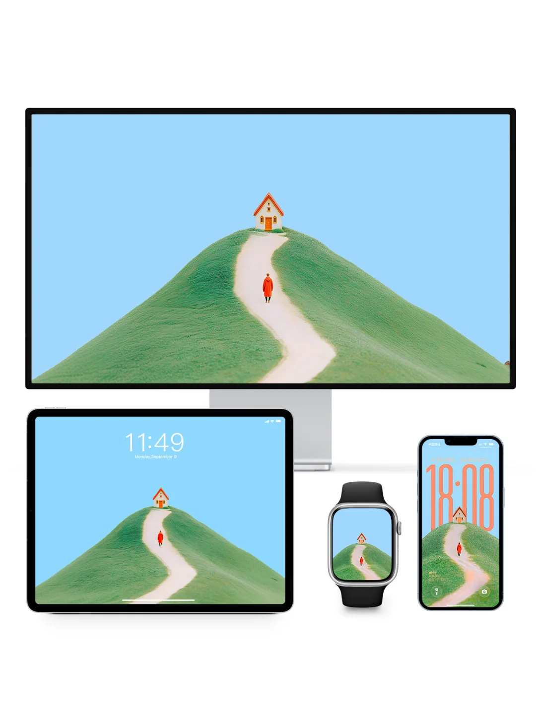 山顶小屋｜ios26适配景深壁纸Z396