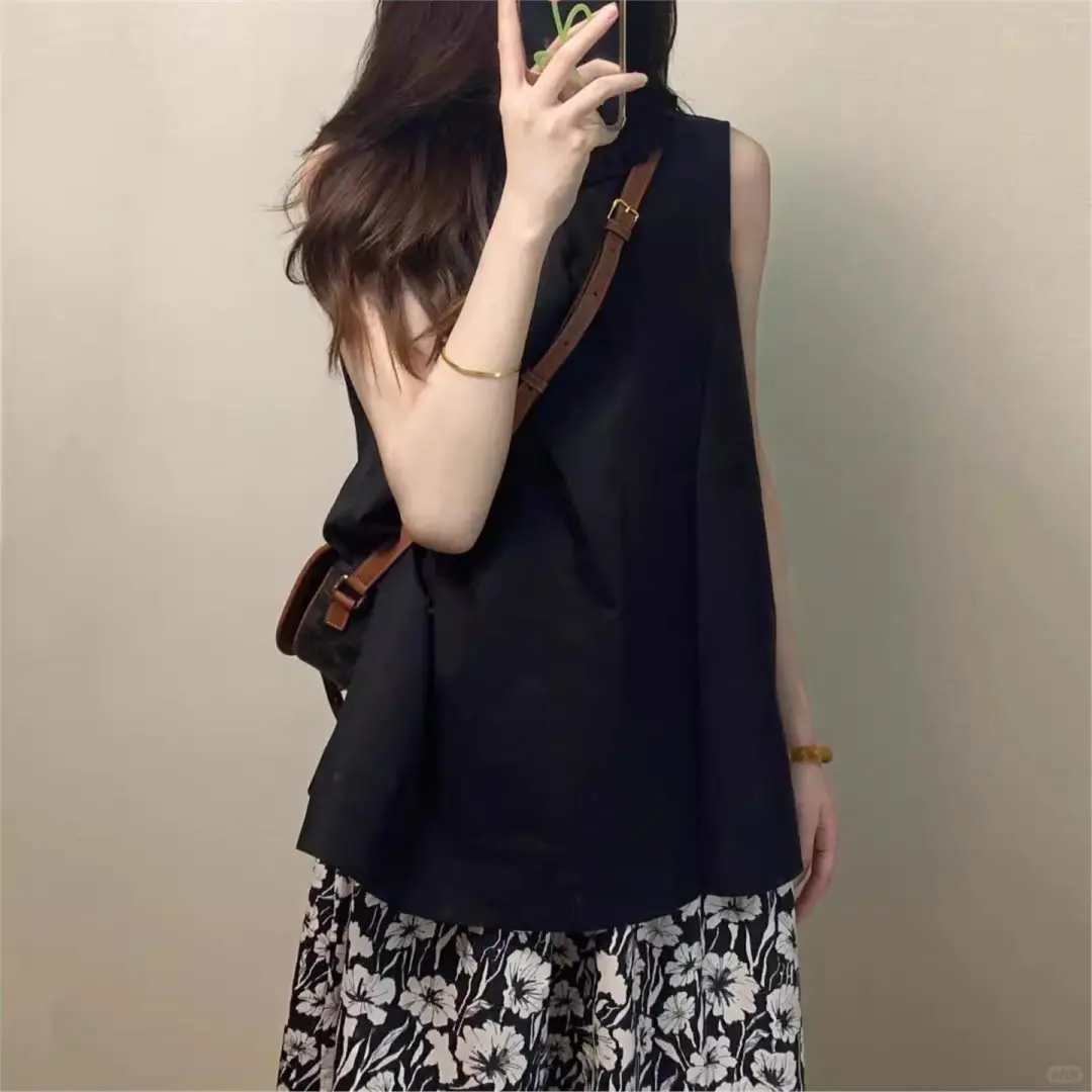 🔥大码韩系套装！黑色碎花太显瘦了