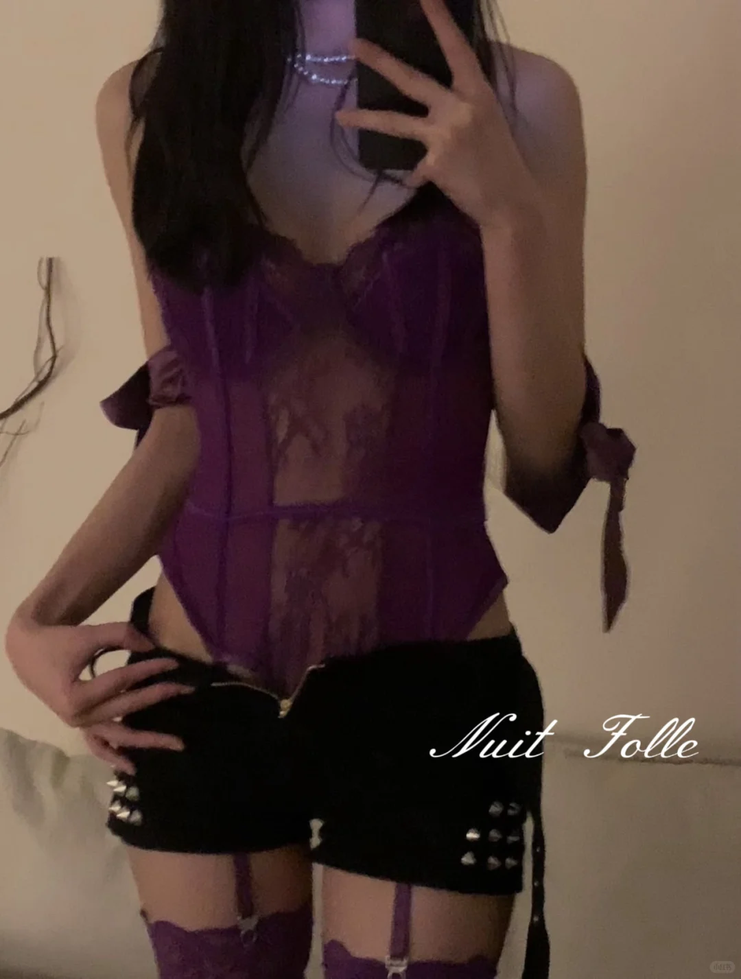 紫色💜💜鱼骨胸衣