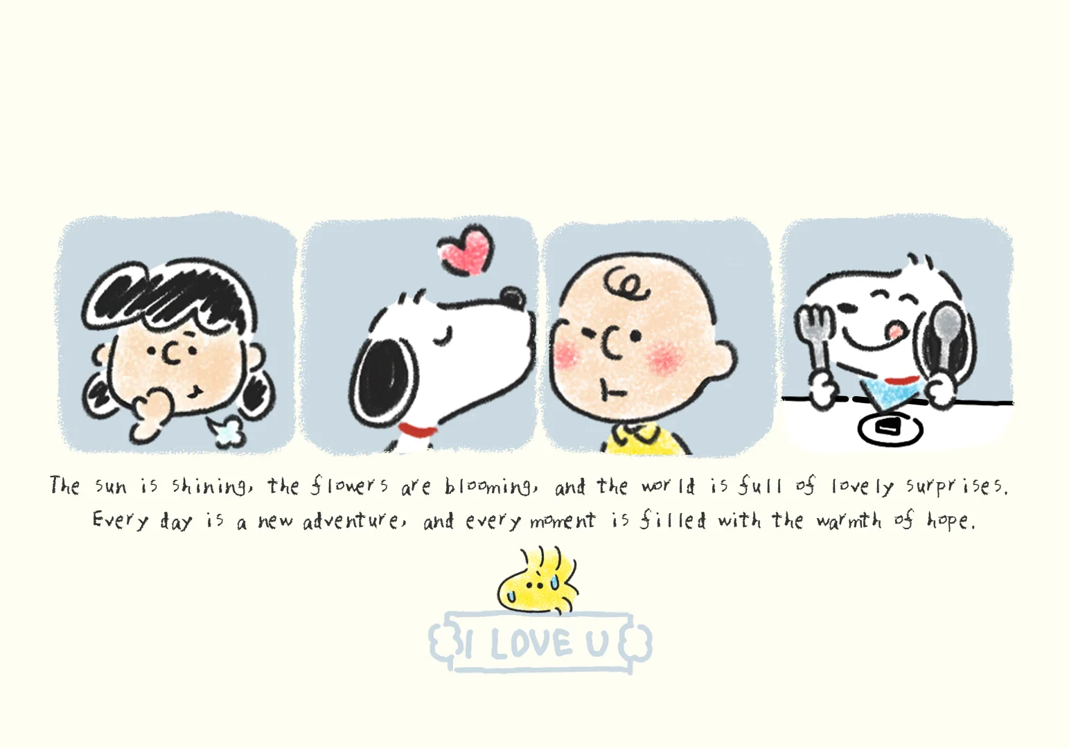 史努比 | 史努比珍藏ipad套装壁纸分享