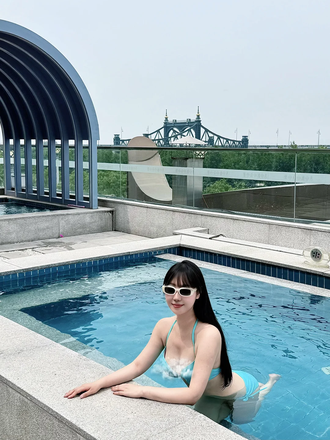 哈尔滨露天泳池！
