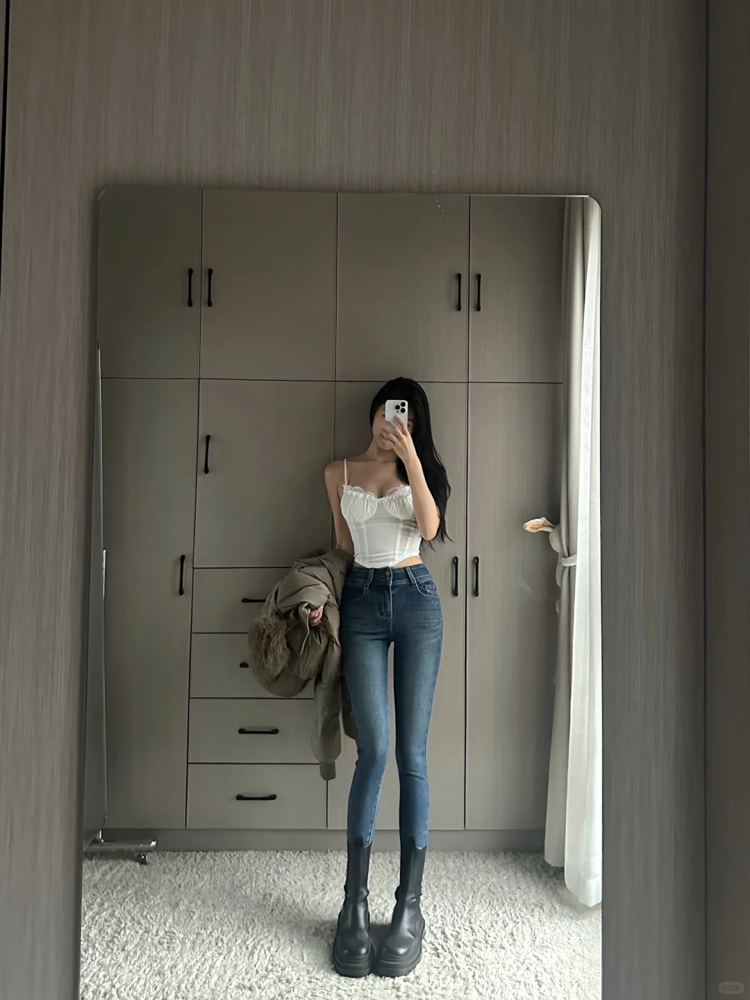 牛仔裤好显身材!！！