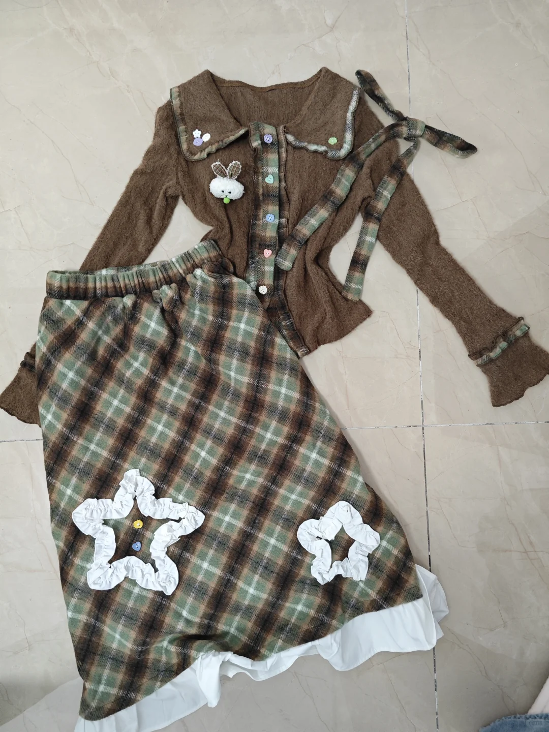 剪吊牌最快的一次之秋日套装look🙈