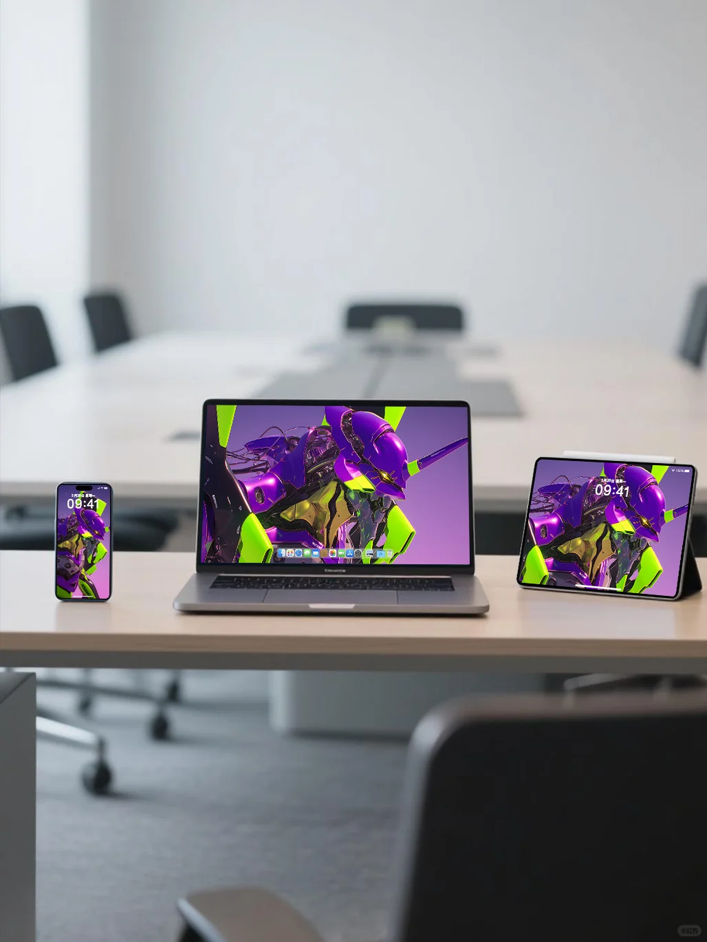 紫金EVA壁纸丨新世纪福音战士机甲壁纸