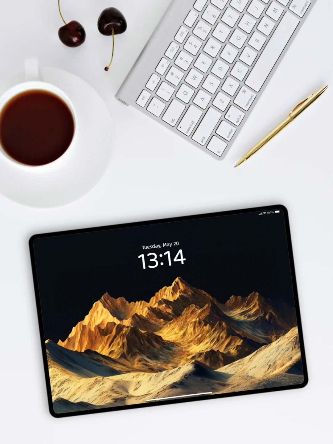 山川壁纸 l 金色山脉