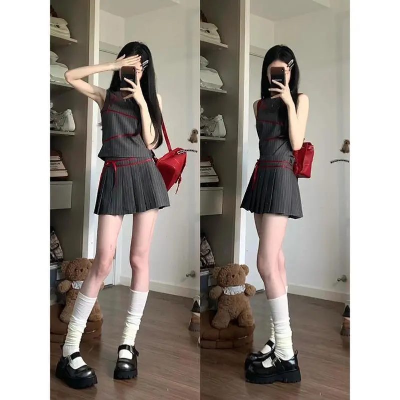 全网首发！酷搭夏日名媛风两件套