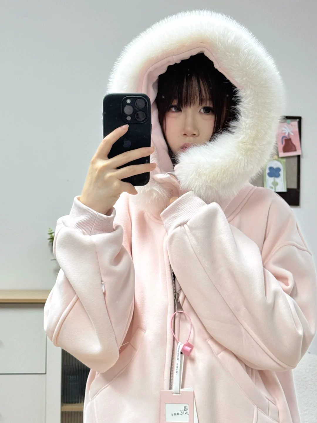 冬天就要穿这种毛茸茸的外套！！