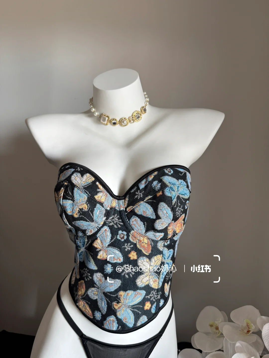 夏季蝴蝶🦋鱼骨胸衣分享～