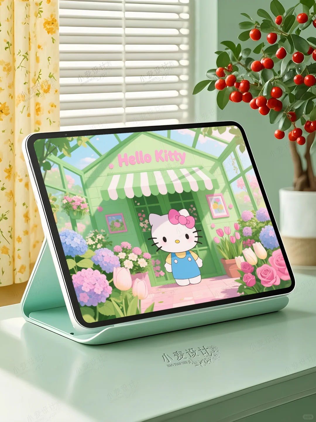 182 哈喽kitty秘密花园·ipad平板壁纸