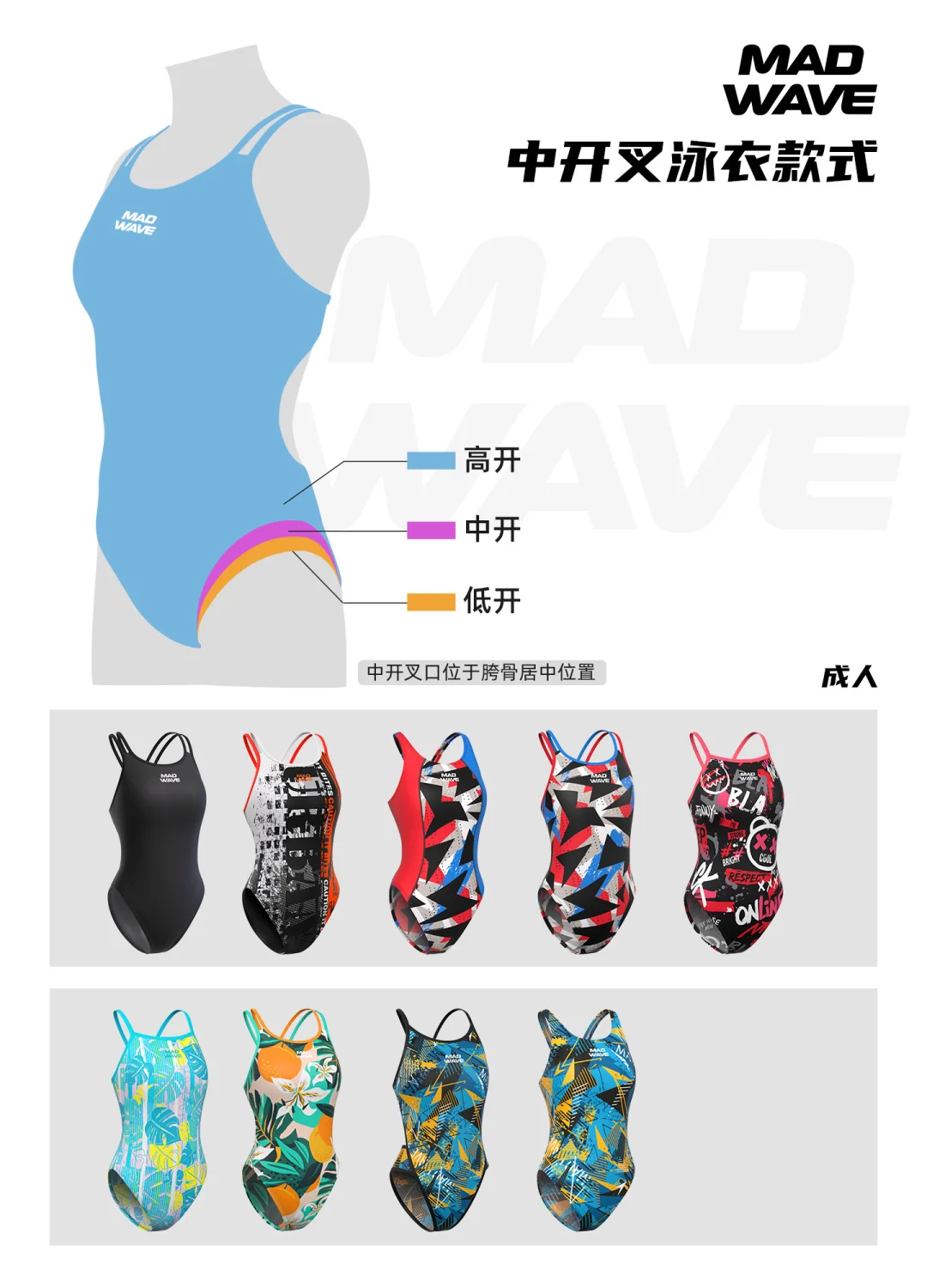 游泳女孩必看！MADWAVE泳衣开叉高度怎么选?