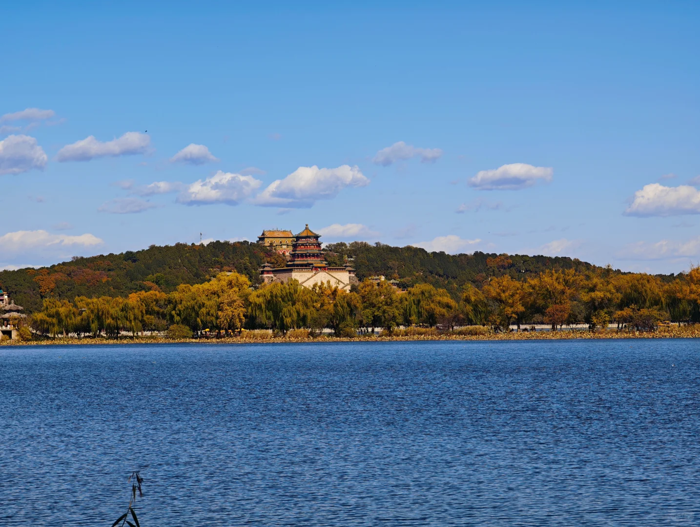 一亩园和旁边的颐和园