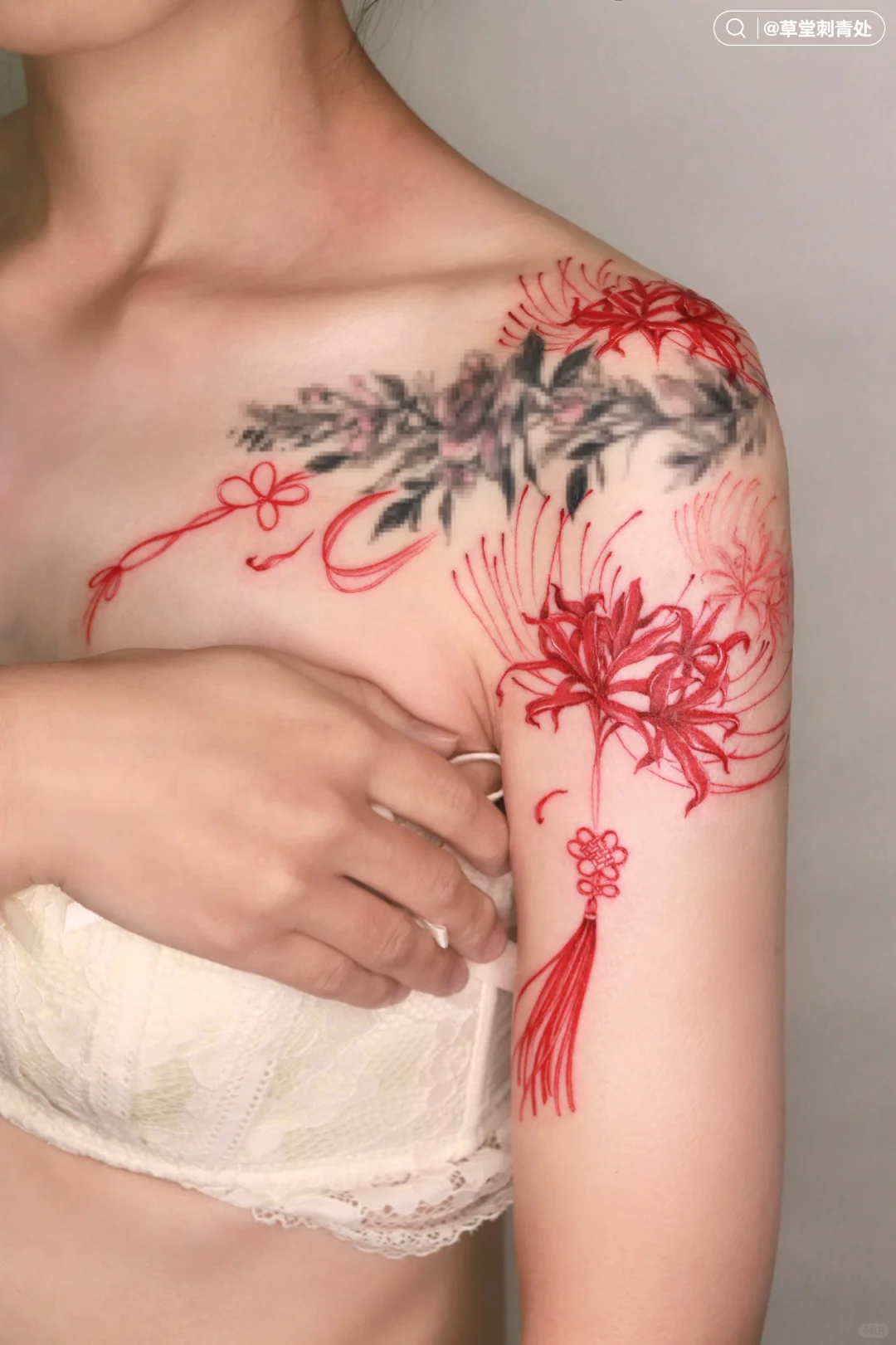 ▫️手臂纹身| 曼珠沙华| 花开彼岸 绝美娇艳