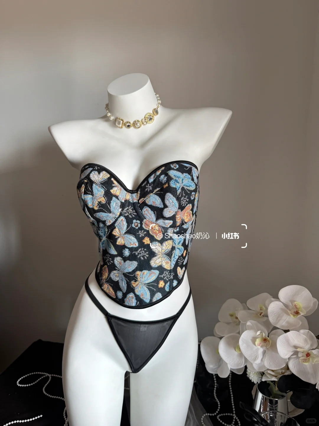 夏季蝴蝶🦋鱼骨胸衣分享～