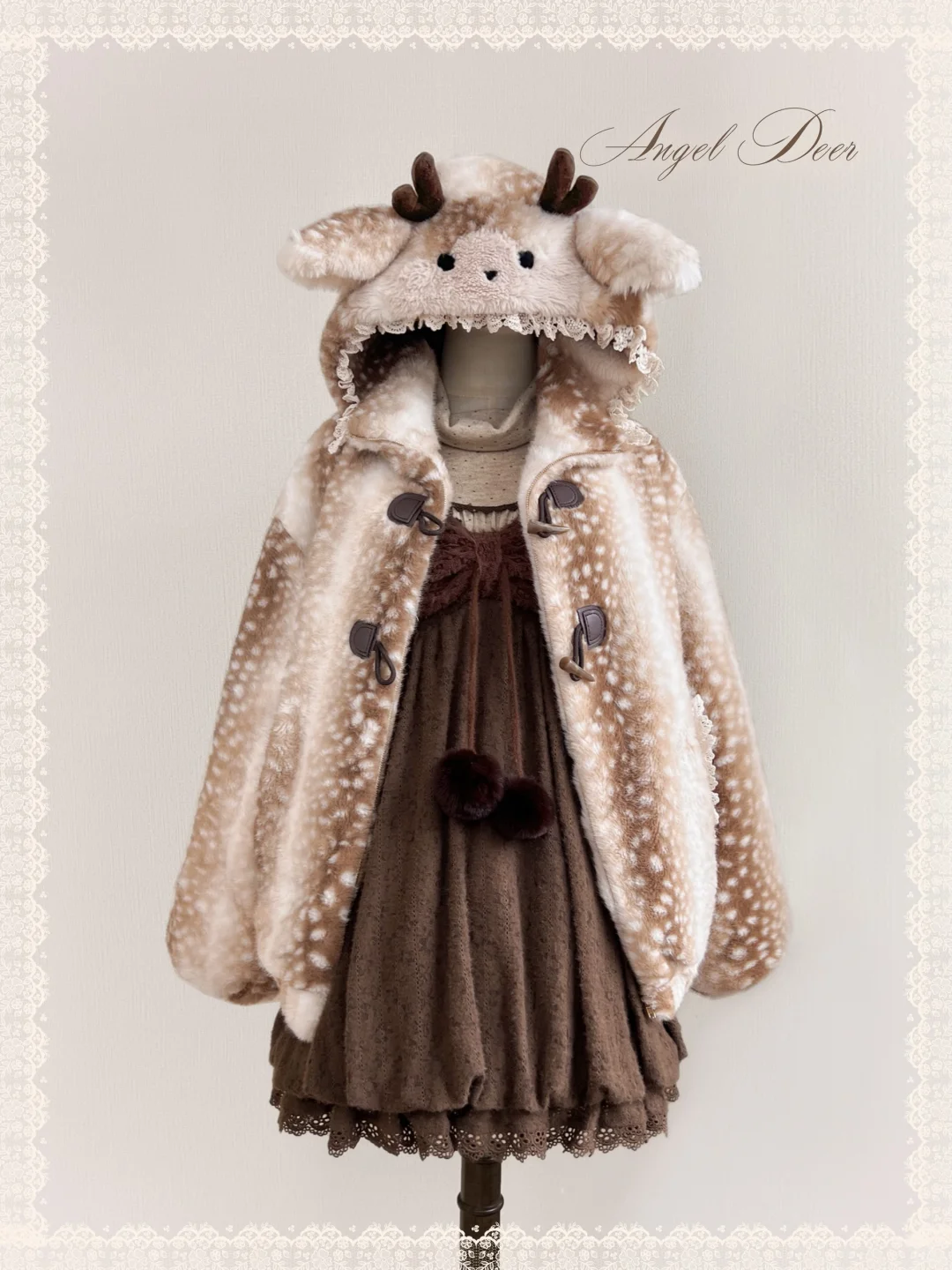 如此美萌的毛茸茸小鹿外套🦌我笑纳了！