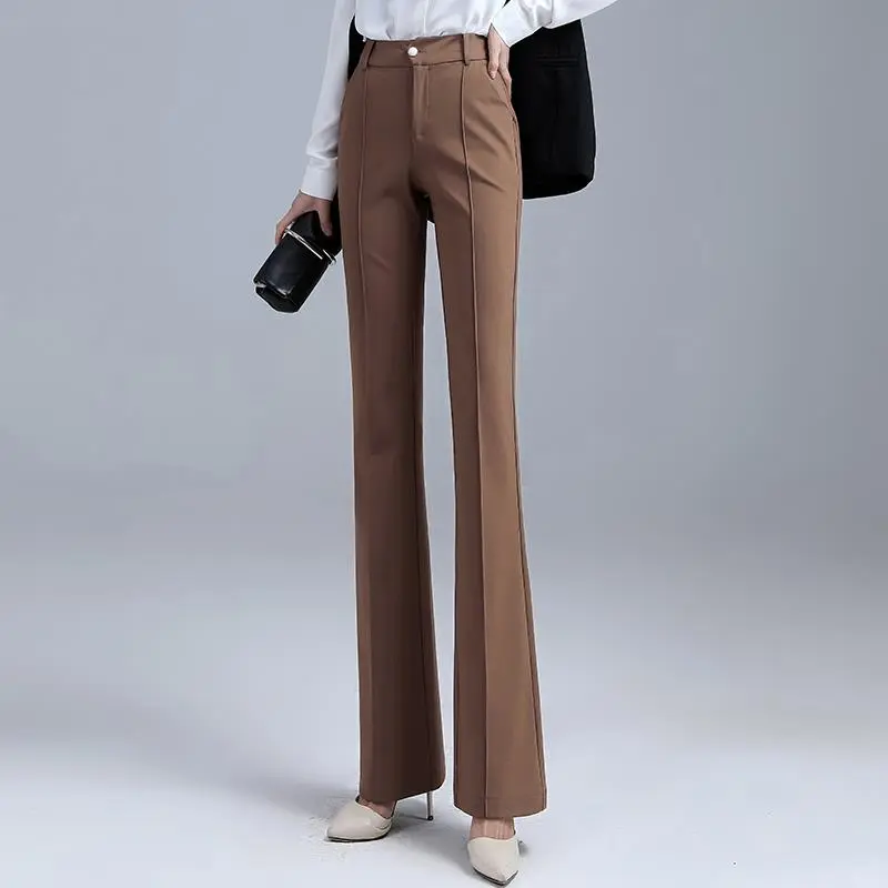 微喇叭裤女2025春秋新款高腰显瘦修身🍃