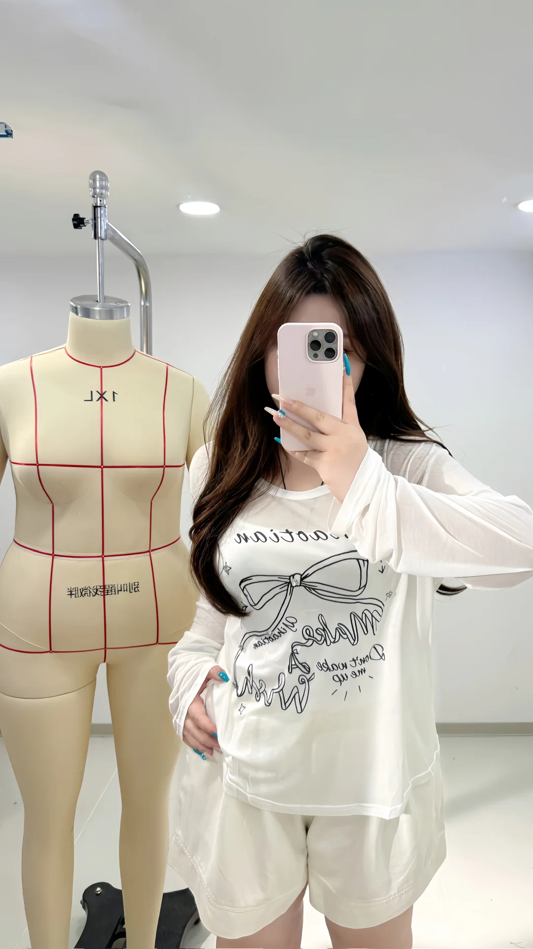 160斤｜好爱蝴蝶结防晒🎀➕抽绳短裤✨