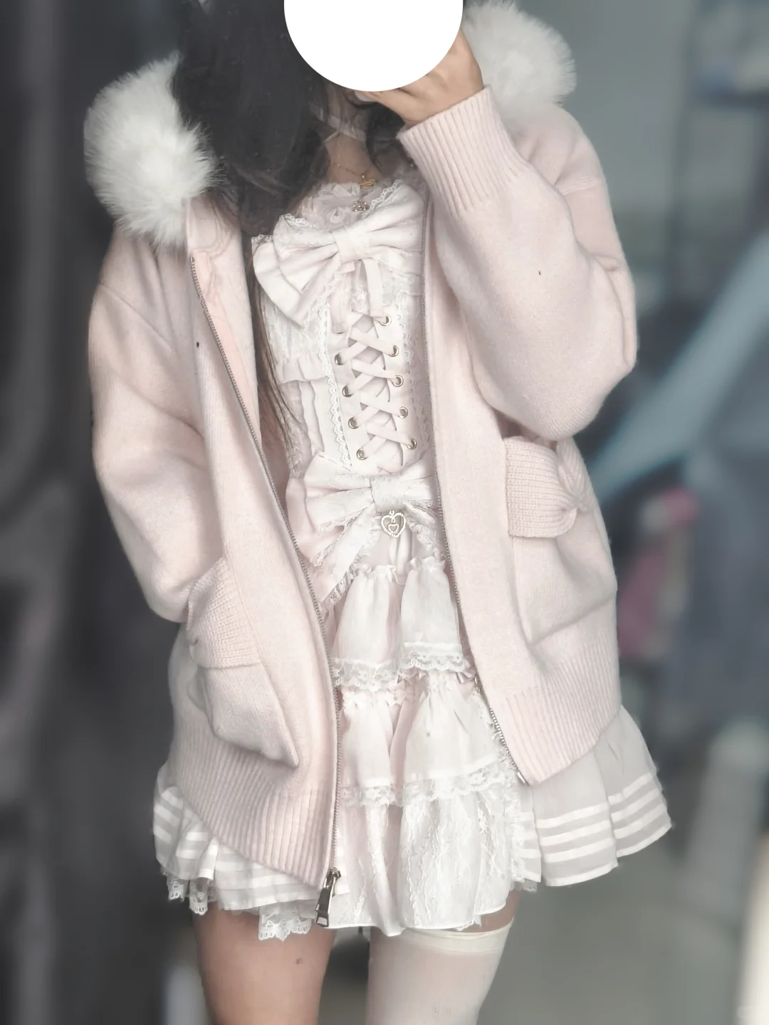 适配liz蕾丝OP毛绒外套 地球人版