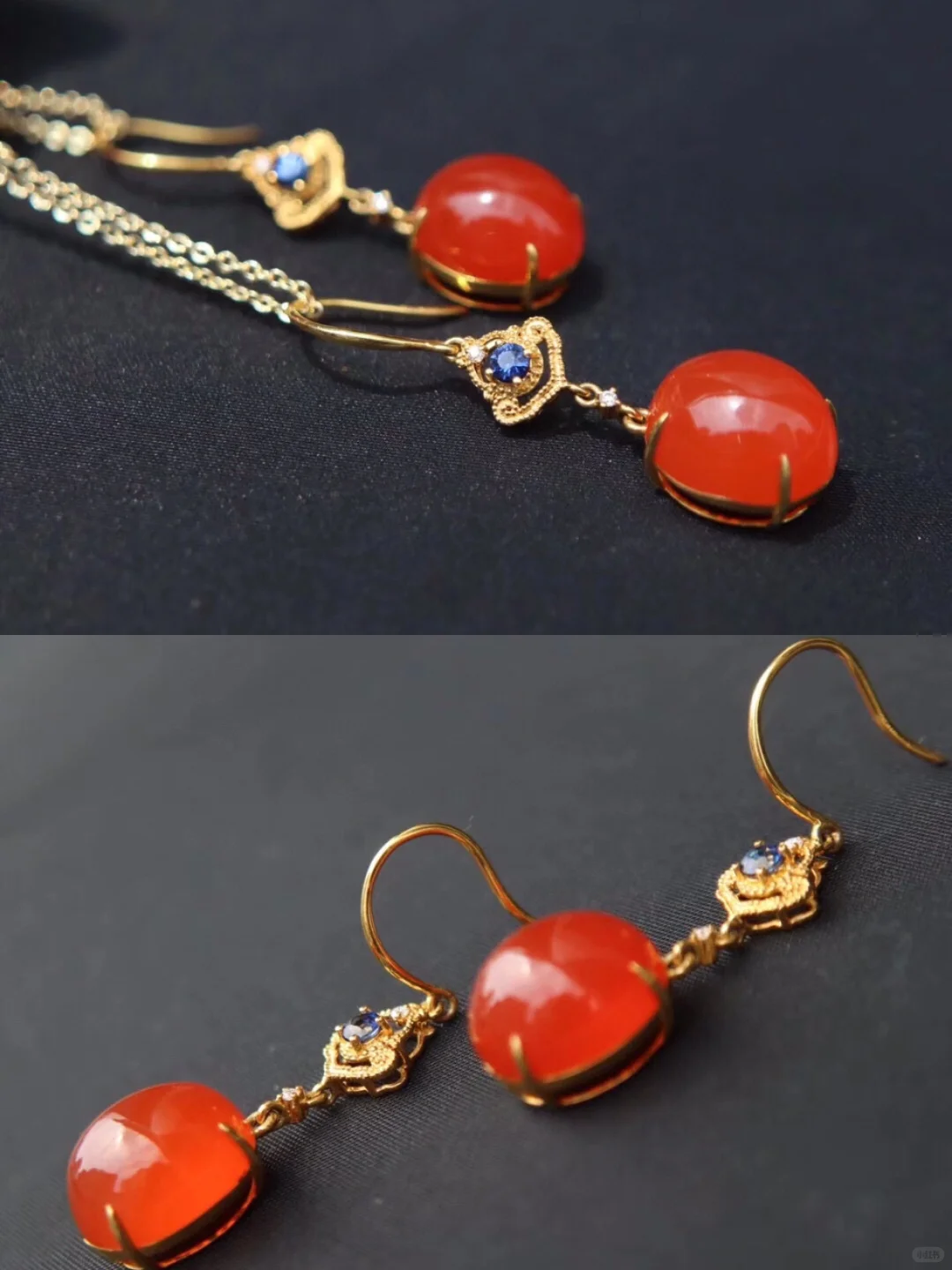 娇俏甜美的樱桃红耳坠🧚回头率也太高了❗