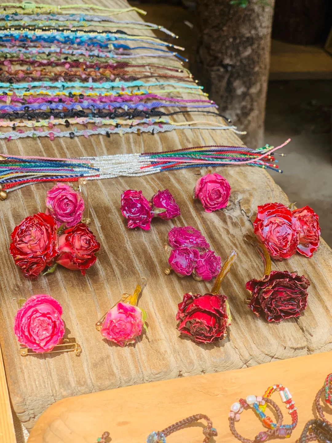 娇艳欲滴的真花胸针❤️❤️❤️