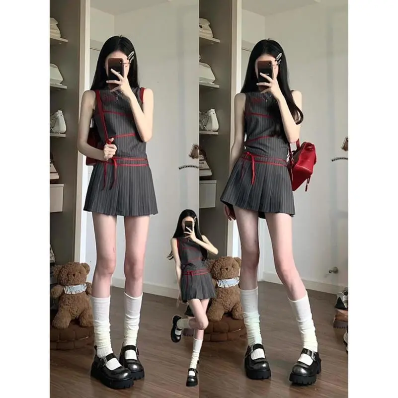 全网首发！酷搭夏日名媛风两件套