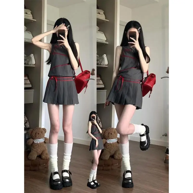 全网首发！酷搭夏日名媛风两件套