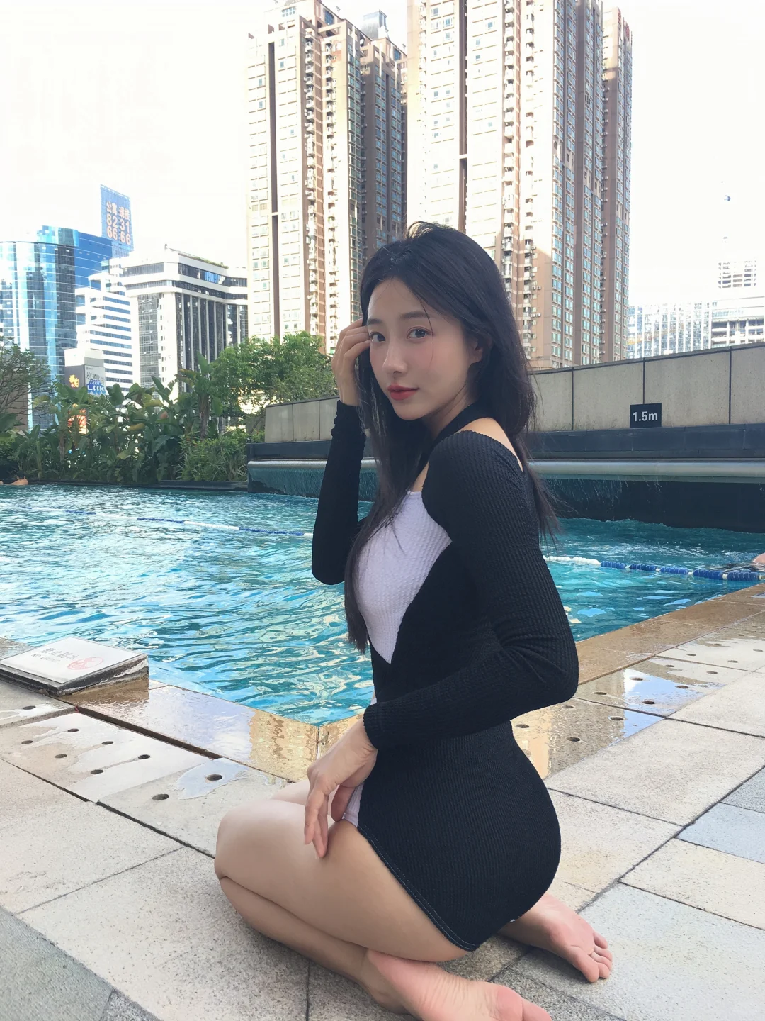 CCD拍酒店泳池｜秒变韩女