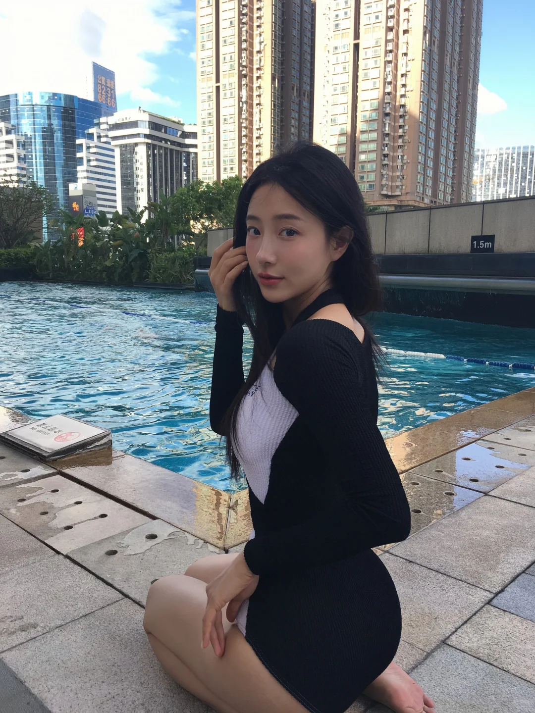 CCD拍酒店泳池｜秒变韩女