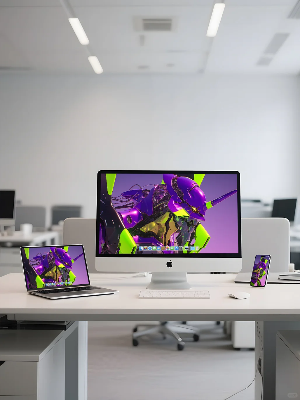 紫金EVA壁纸丨新世纪福音战士机甲壁纸