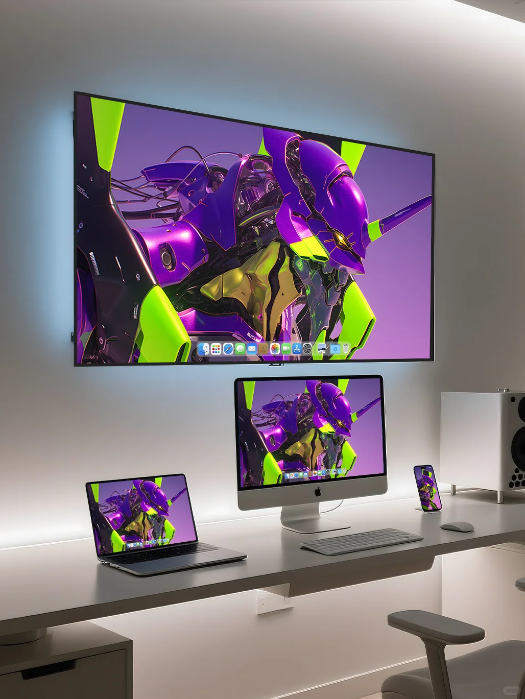 紫金EVA壁纸丨新世纪福音战士机甲壁纸