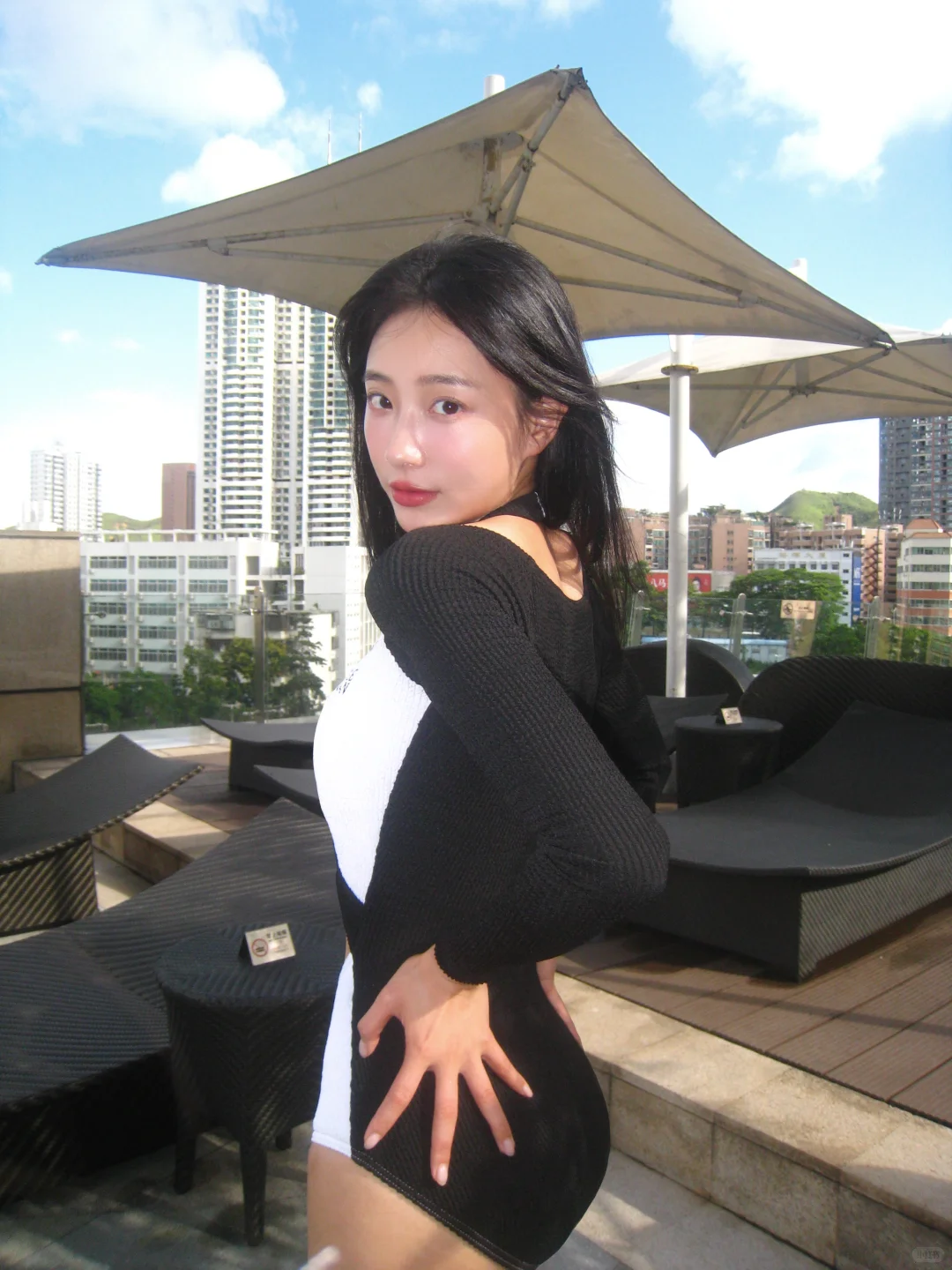 CCD拍酒店泳池｜秒变韩女