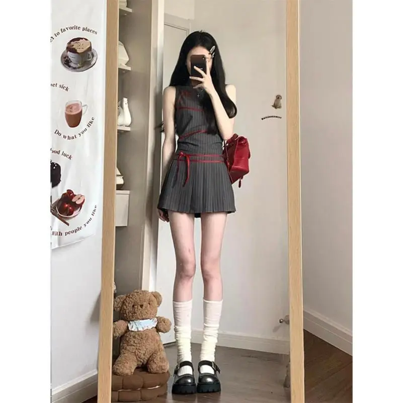 全网首发！酷搭夏日名媛风两件套