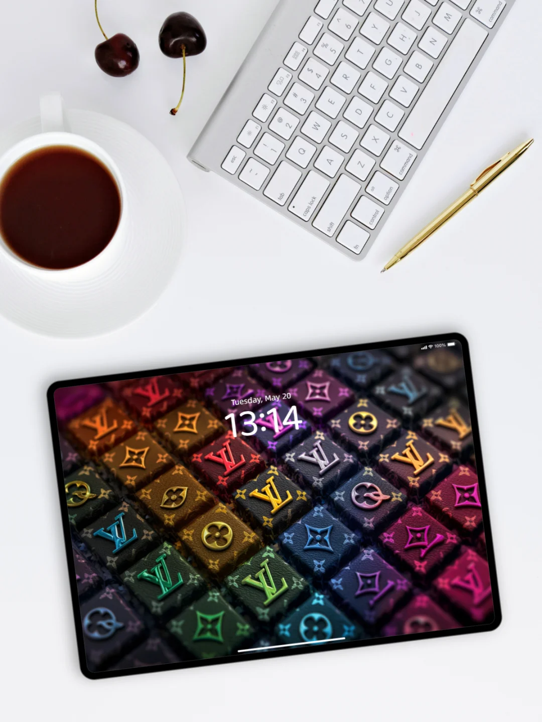 LV壁纸 l 霓虹图腾