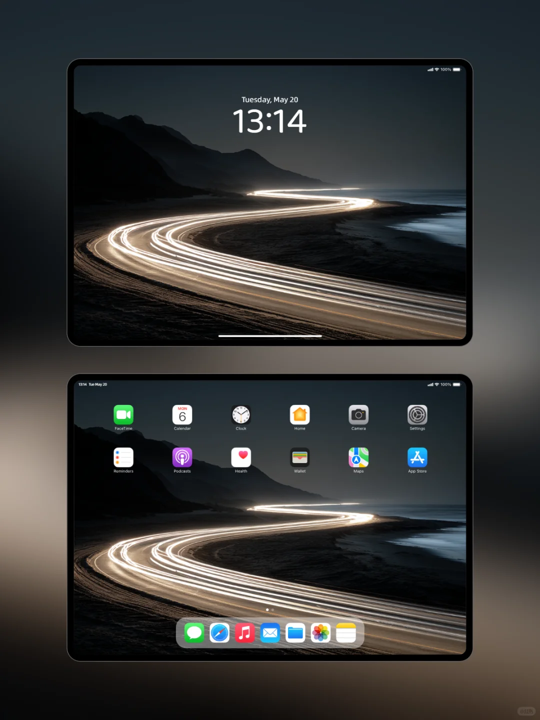 治愈系列壁纸 I 夜路光轨 I 405