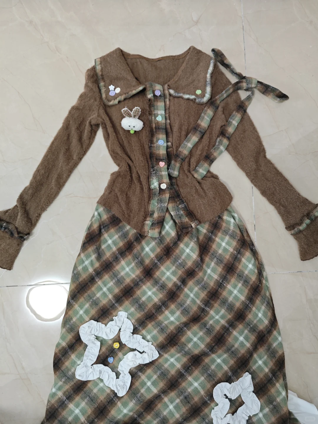 剪吊牌最快的一次之秋日套装look🙈