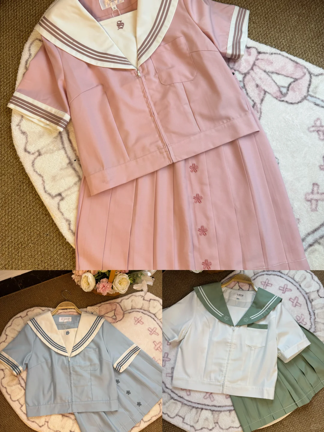 桜*学园/原 三个颜色，两件套49包邮捡漏