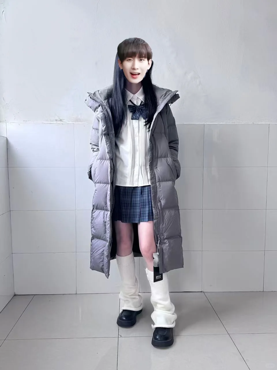 谁说jk一定要搭配大衣☺️