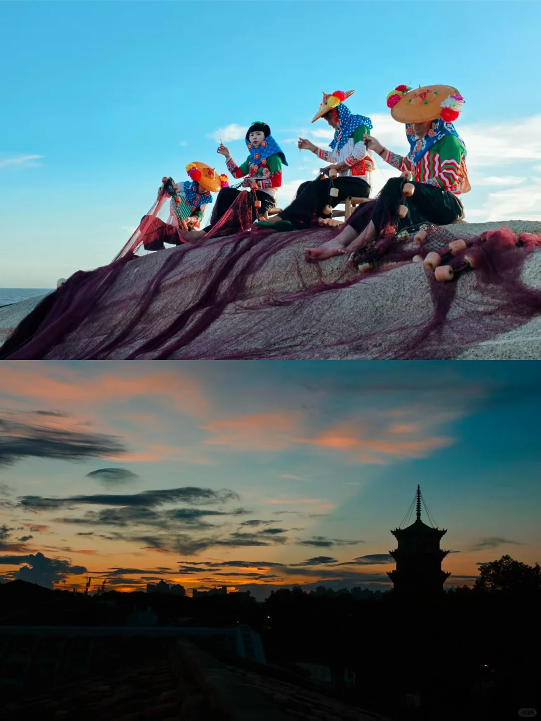 鲜亮色彩搭配勤劳的泉州惠安女，别具风情