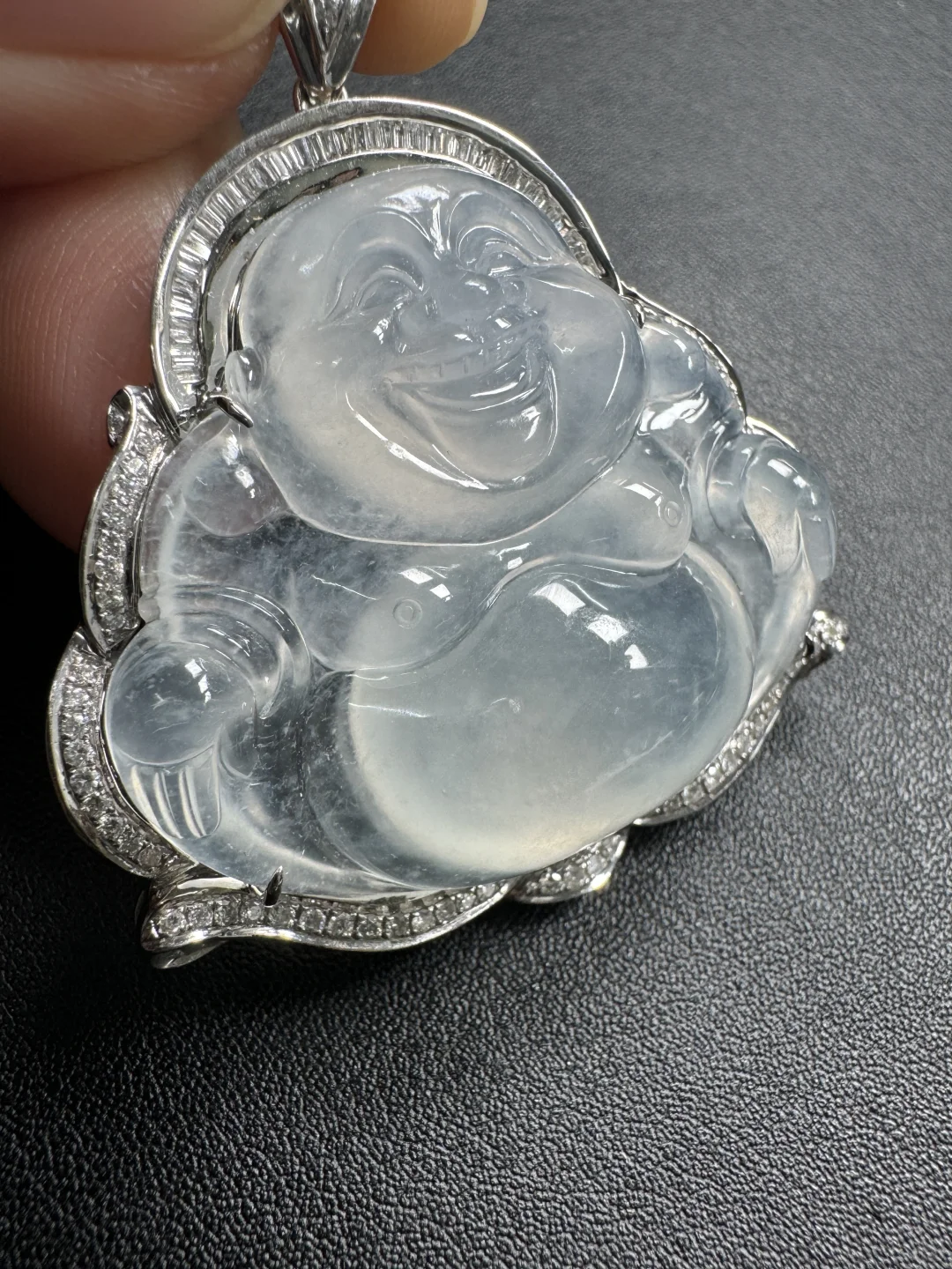 冰种佛公、白冰、冰种佛公