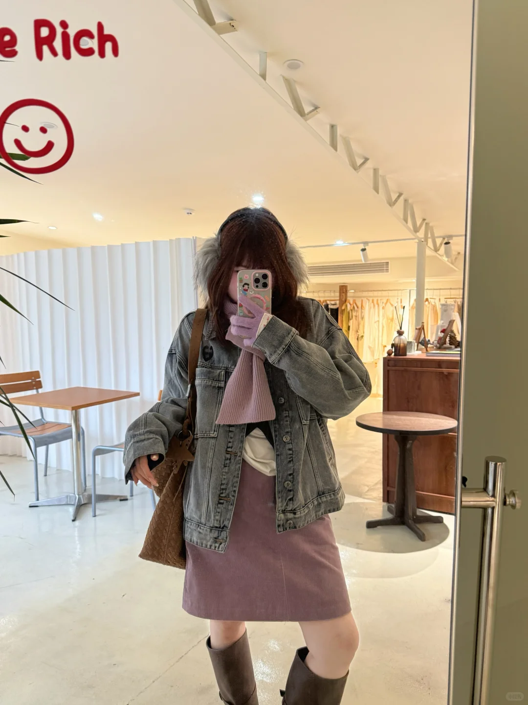 125斤🍎微胖｜当一天韩女💜咖啡店拍照