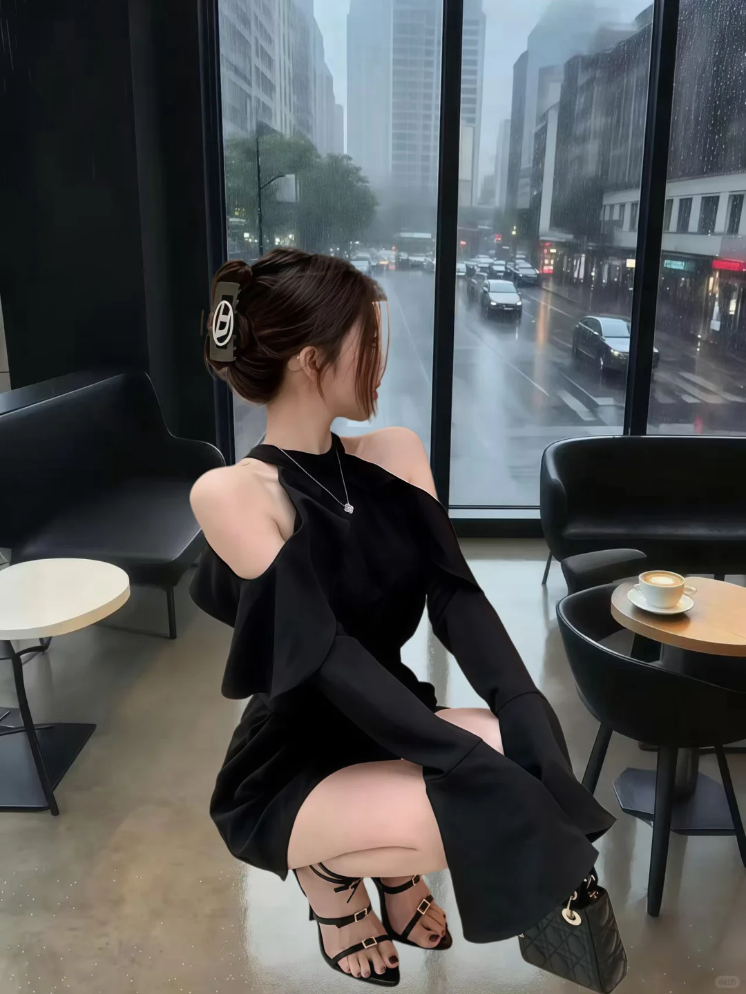 谁能拒绝一件把身材和气场都拿捏住的小黑裙